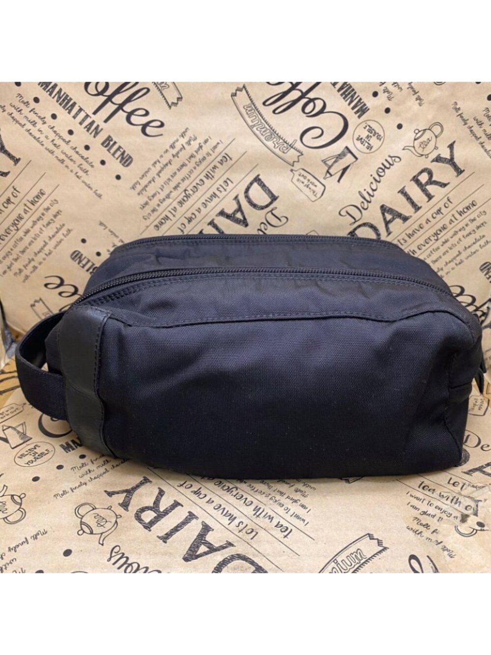Gucci Handbag Pouch Clutch Nylon Black Business Travel - Picture 2 of 15
